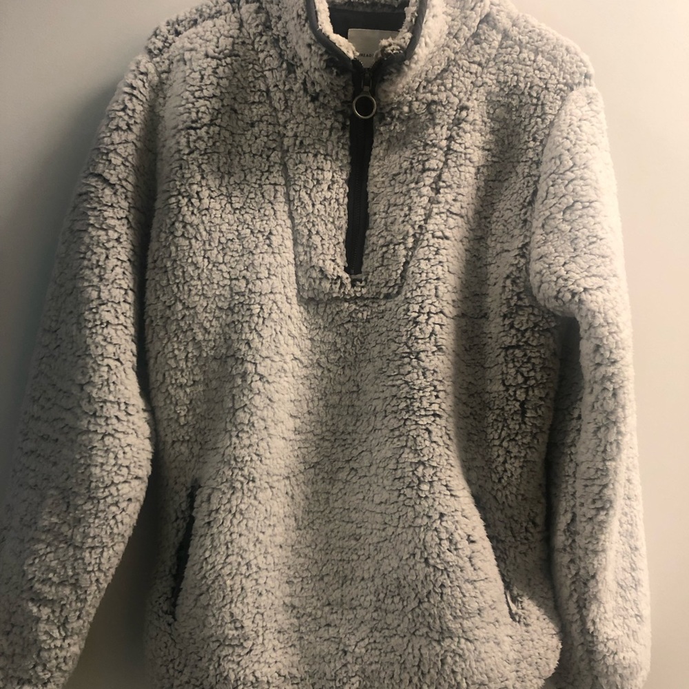 Fluffy Sherpa White Jacket